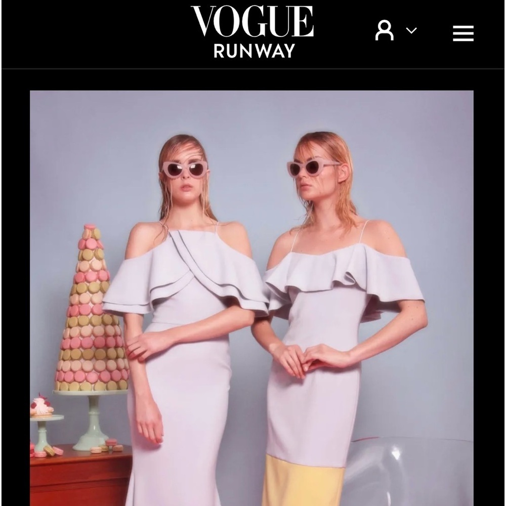 Christian Sariano Couture Midi‎ Dress Vogue Runway 2017